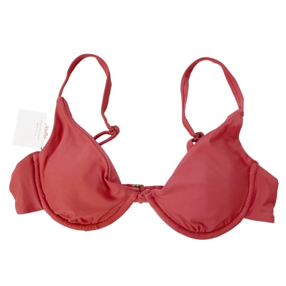Andie Bikini Top Womens Small Sicily Punch Pink Underwire Swimwear New NWT